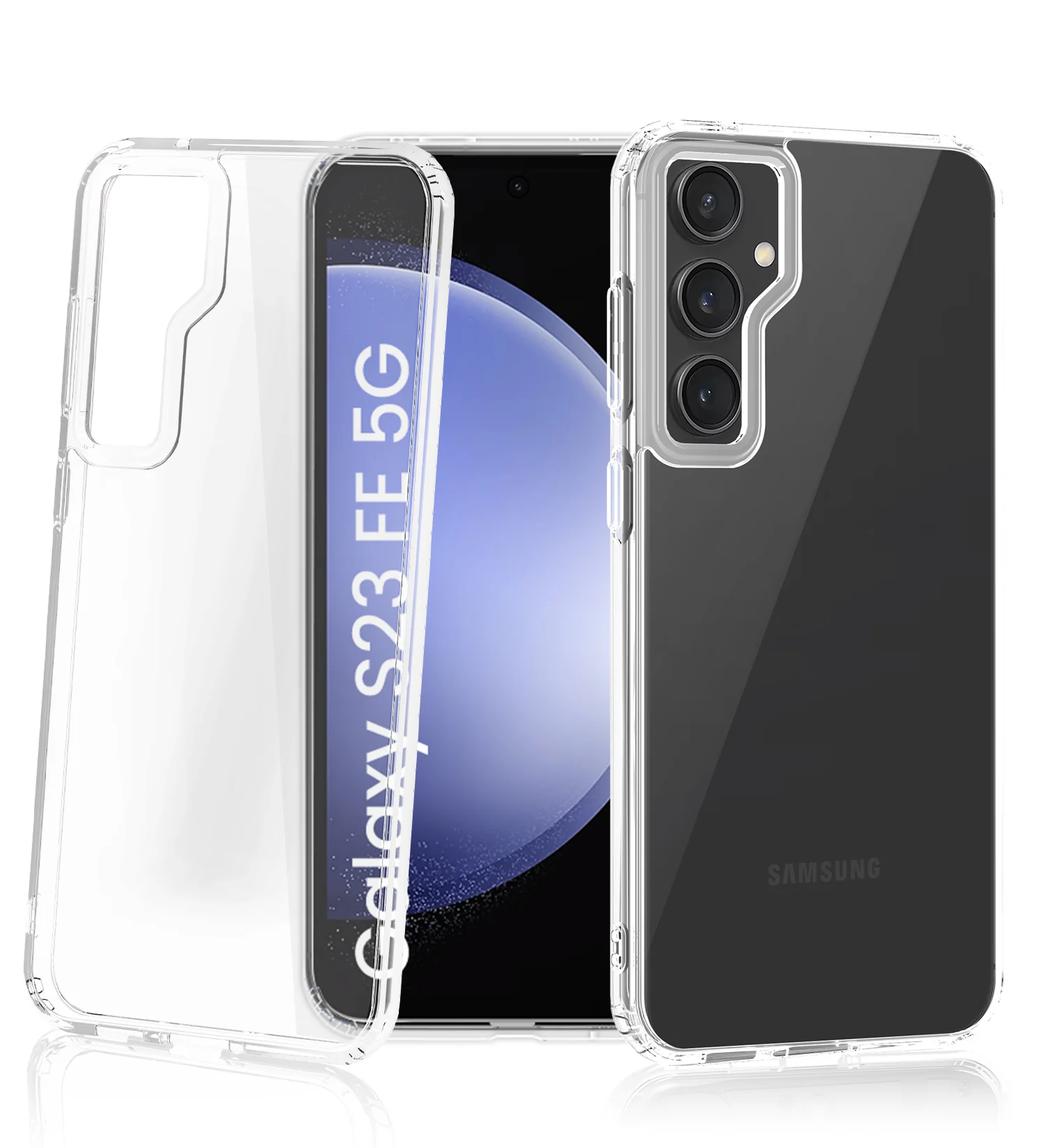 Samsung Galaxy S23 FE 5G (6.4 inch) Back Cover | Ice Crystal Series, Crystal Clear