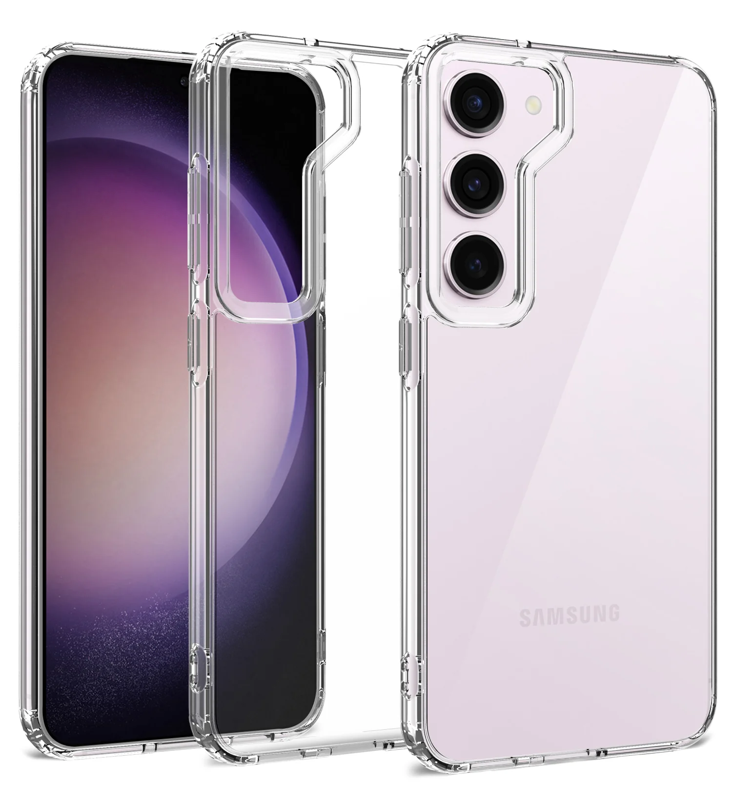 Samsung Galaxy S23+ Plus 5G (6.6 inch) Back Cover | Ice Crystal Series, Crystal Clear