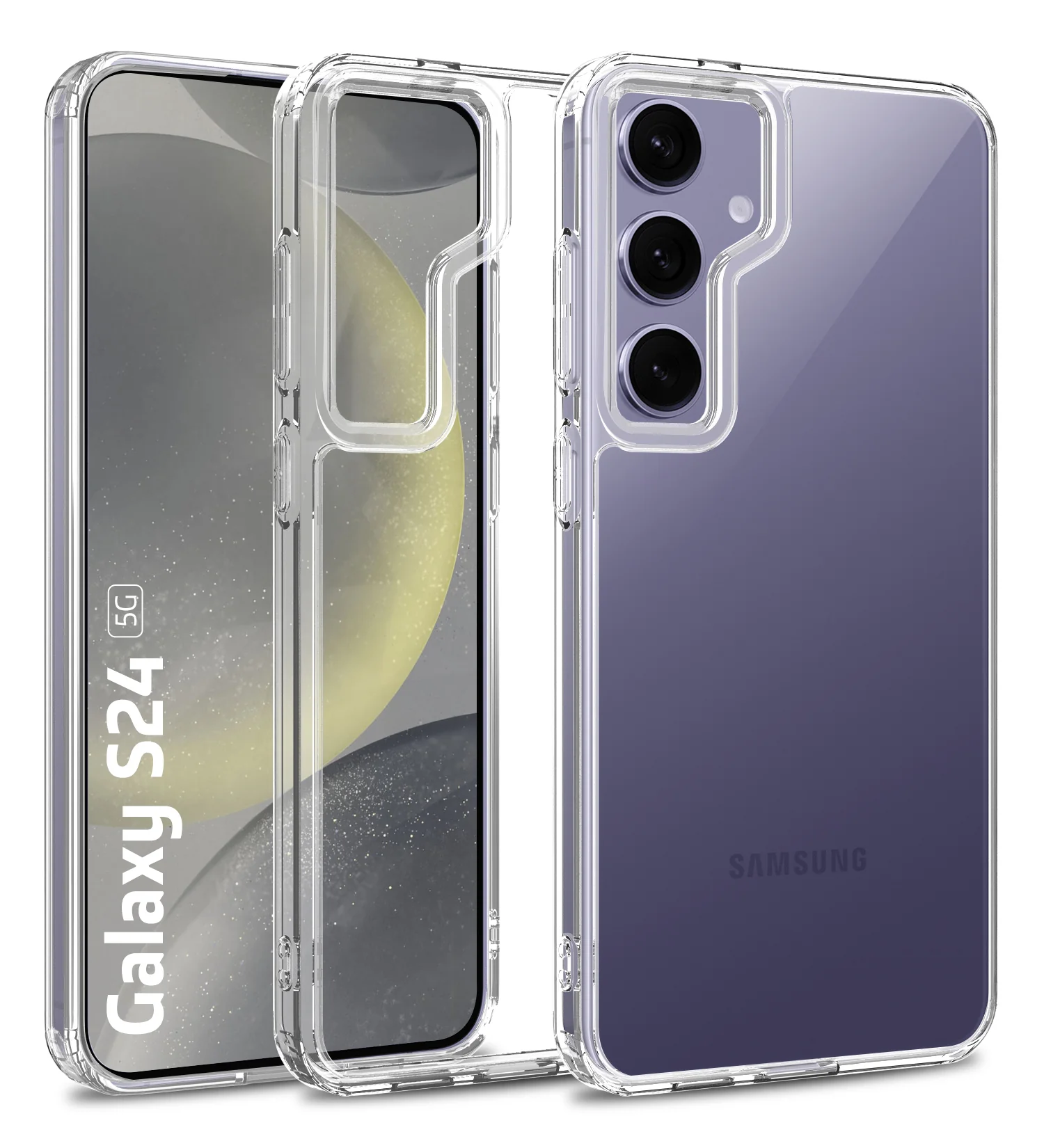 Samsung Galaxy S24 5G (6.2 inch) Back Cover | Ice Crystal Series, Crystal Clear