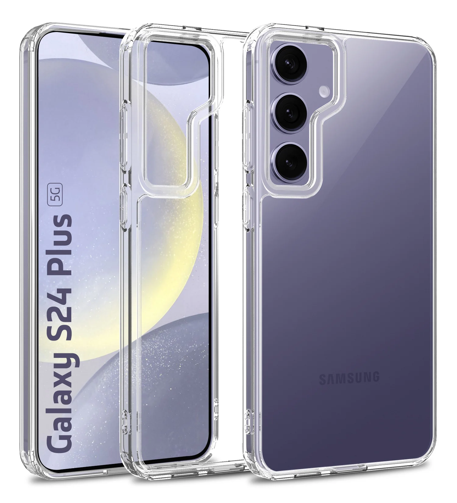 Samsung Galaxy S24+ Plus 5G (6.7 inch) Back Cover | Ice Crystal Series, Crystal Clear