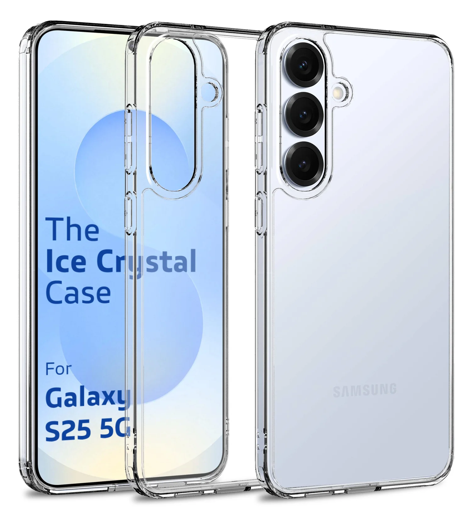 Samsung Galaxy S25 5G (6.2 inch) Back Cover | Ice Crystal Series, Crystal Clear