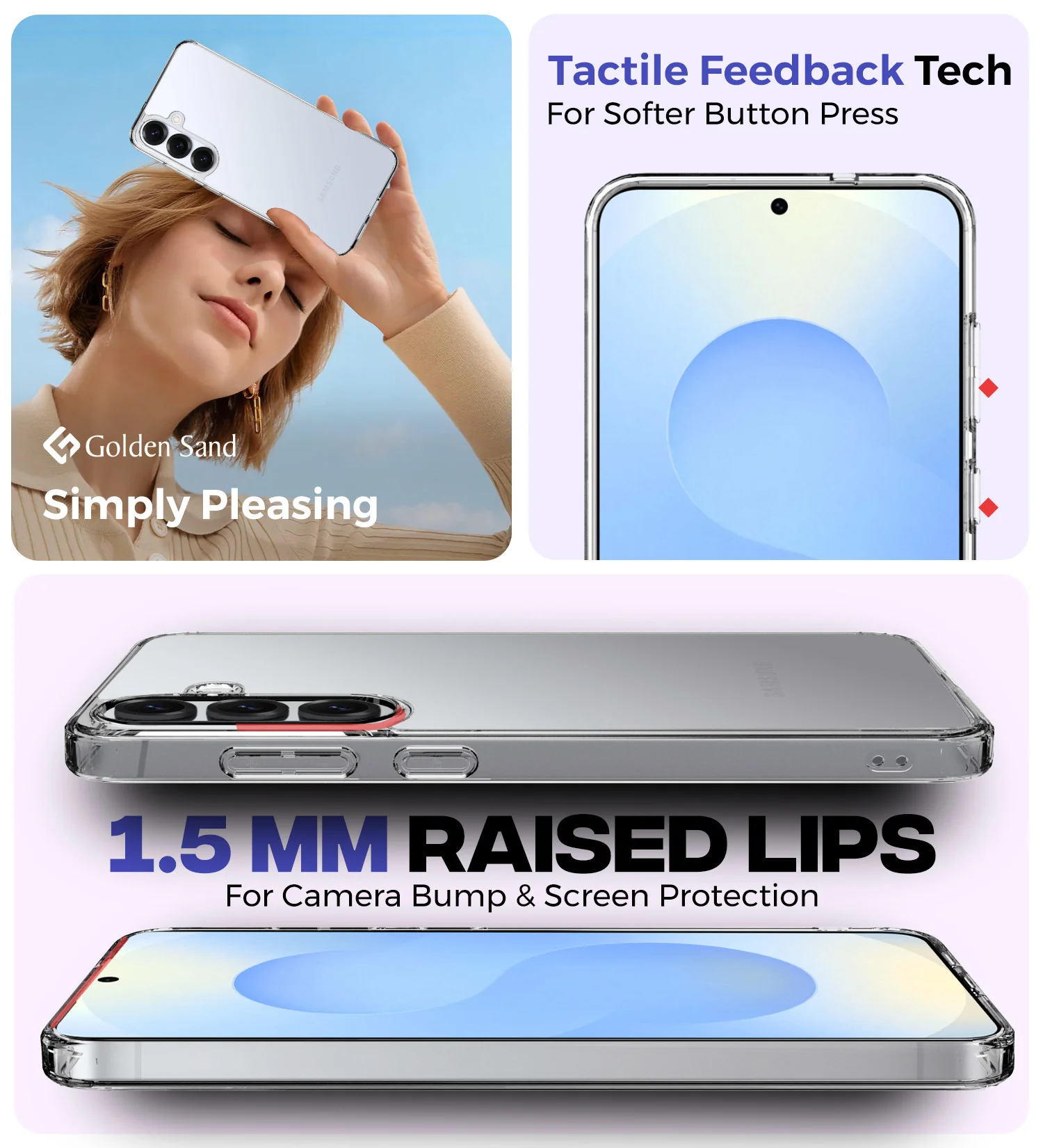 Samsung Galaxy S25 5G (6.2 inch) Back Cover | Ice Crystal Series, Crystal Clear - Image 4