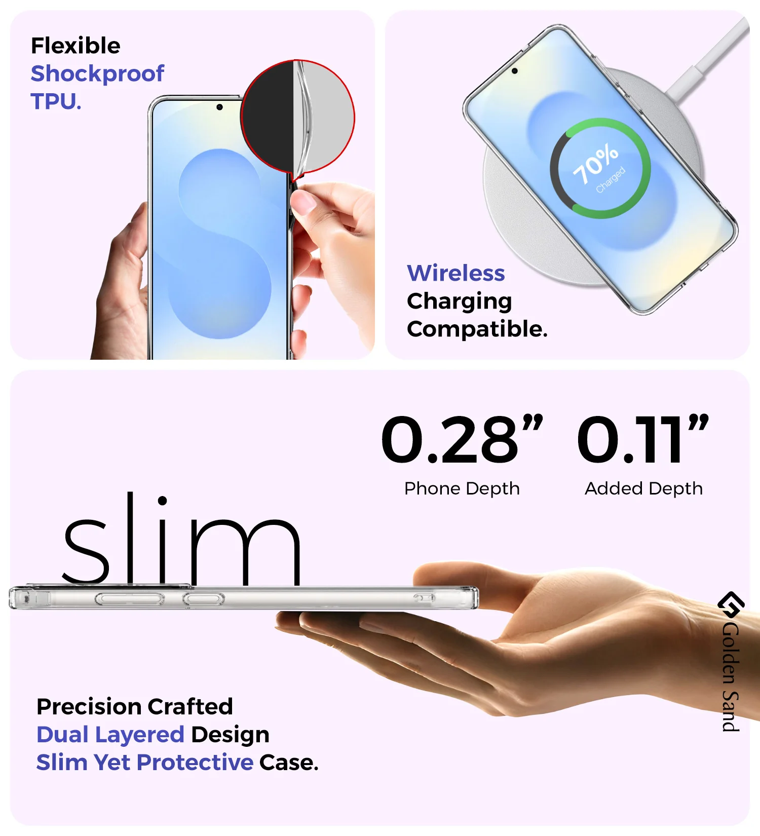 Samsung Galaxy S25 5G (6.2 inch) Back Cover | Ice Crystal Series, Crystal Clear - Image 6