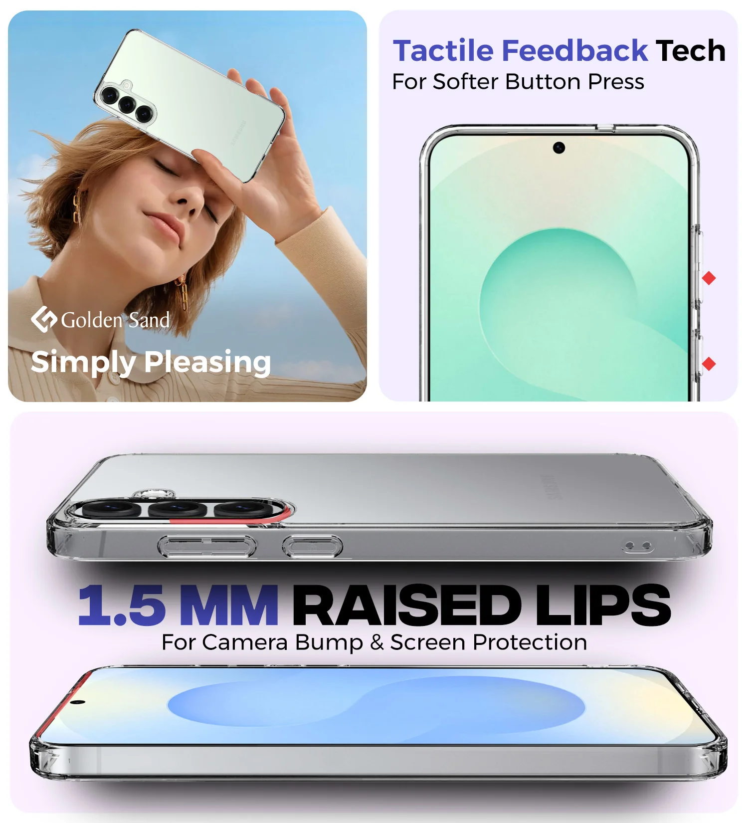 Samsung Galaxy S25 Plus 5G (6.7 inch) Back Cover | Ice Crystal Series, Crystal Clear - Image 4