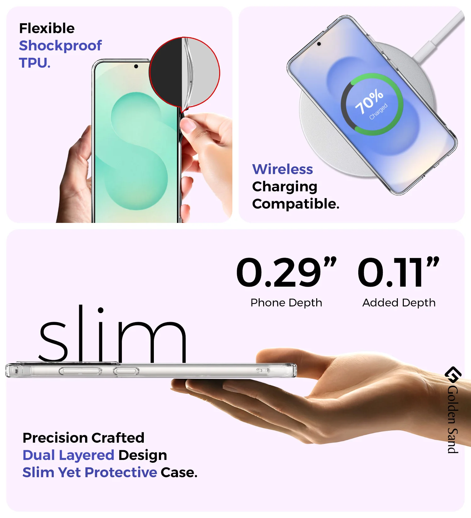 Samsung Galaxy S25 Plus 5G (6.7 inch) Back Cover | Ice Crystal Series, Crystal Clear - Image 6