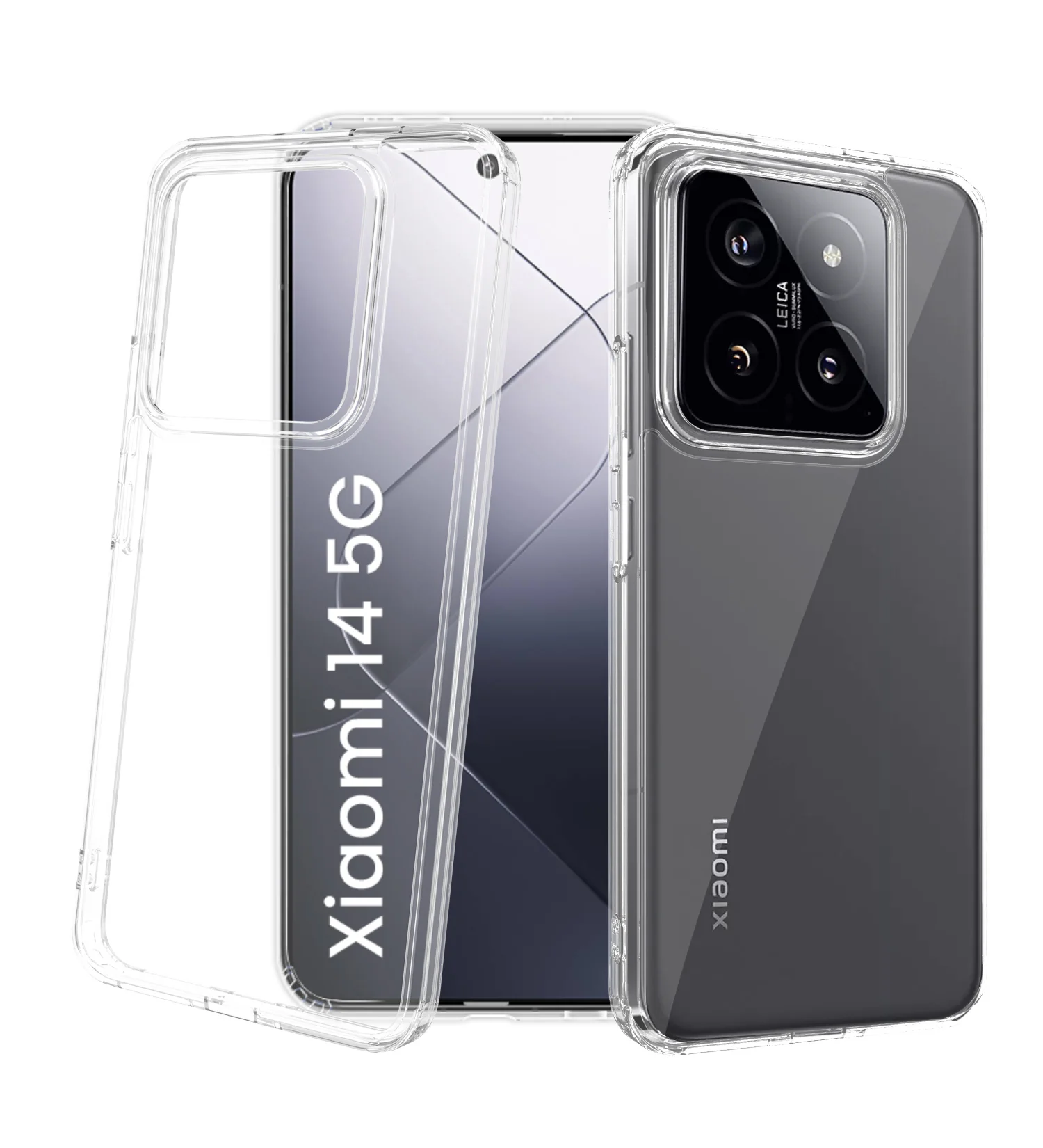 Xiaomi 14 5G (6.36 inch) Back Cover | Ice Crystal Series, Crystal Clear