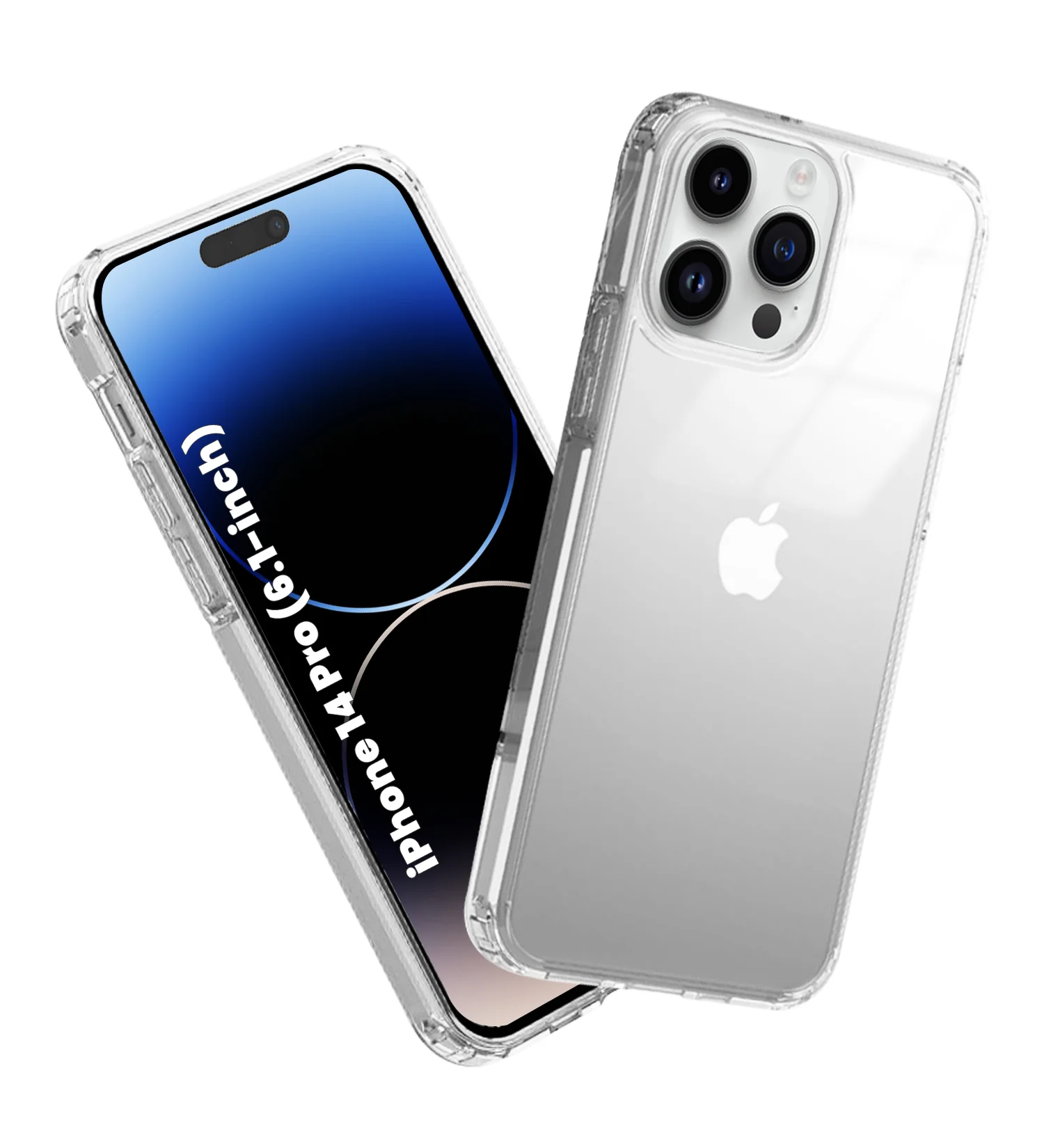 Apple iPhone 14 Pro (6.1 inch) Back Cover | Ice Crystal Series, Crystal Clear