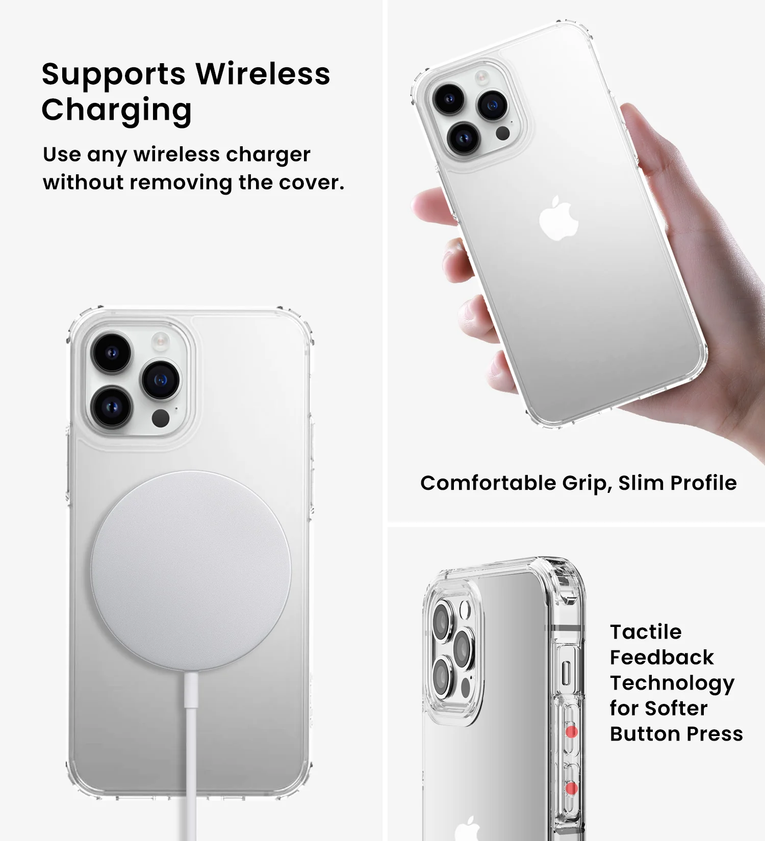 Apple iPhone 14 Pro (6.1 inch) Back Cover | Ice Crystal Series, Crystal Clear - Image 5