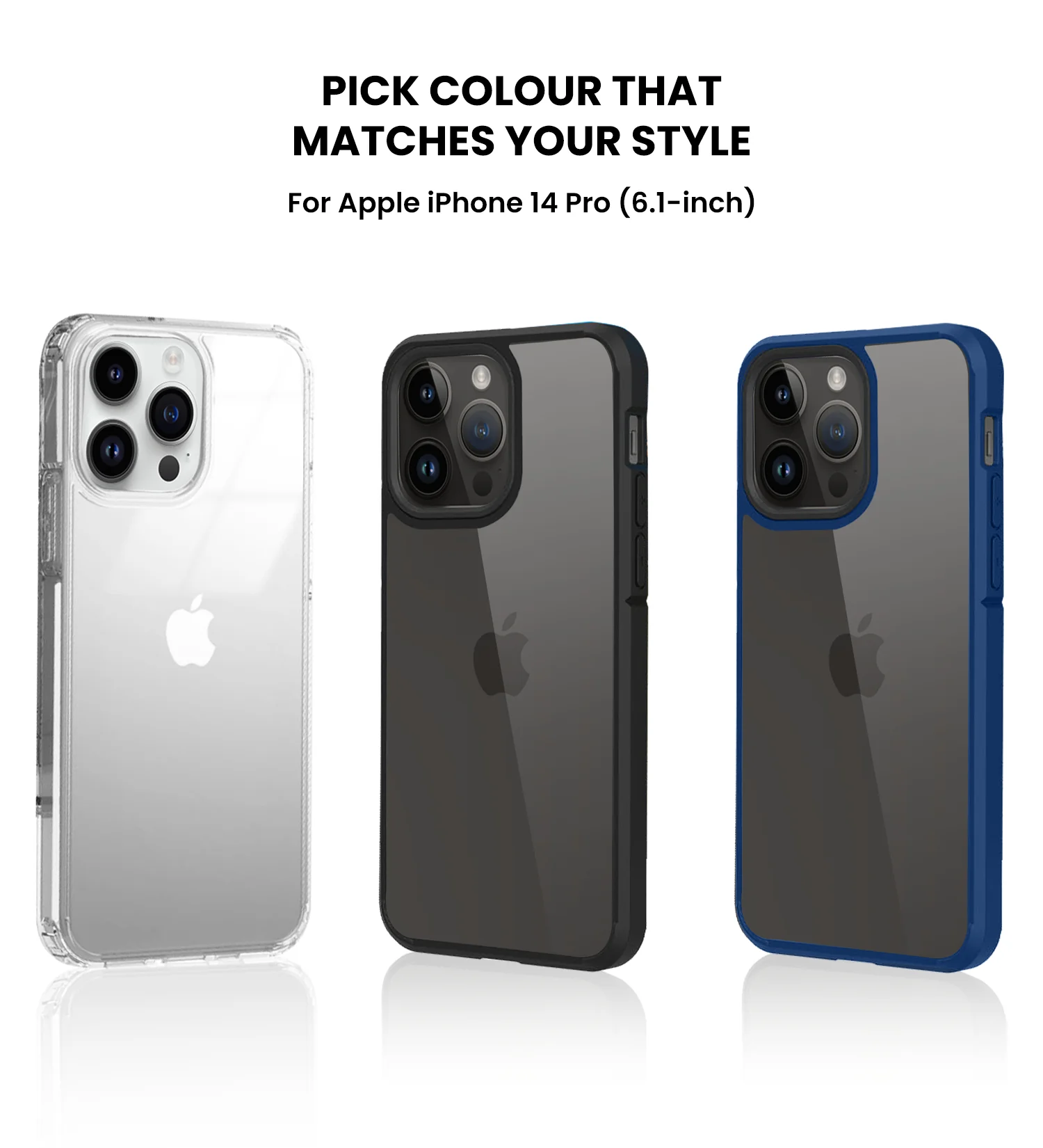 Apple iPhone 14 Pro (6.1 inch) Back Cover | Ice Crystal Series, Crystal Clear - Image 6
