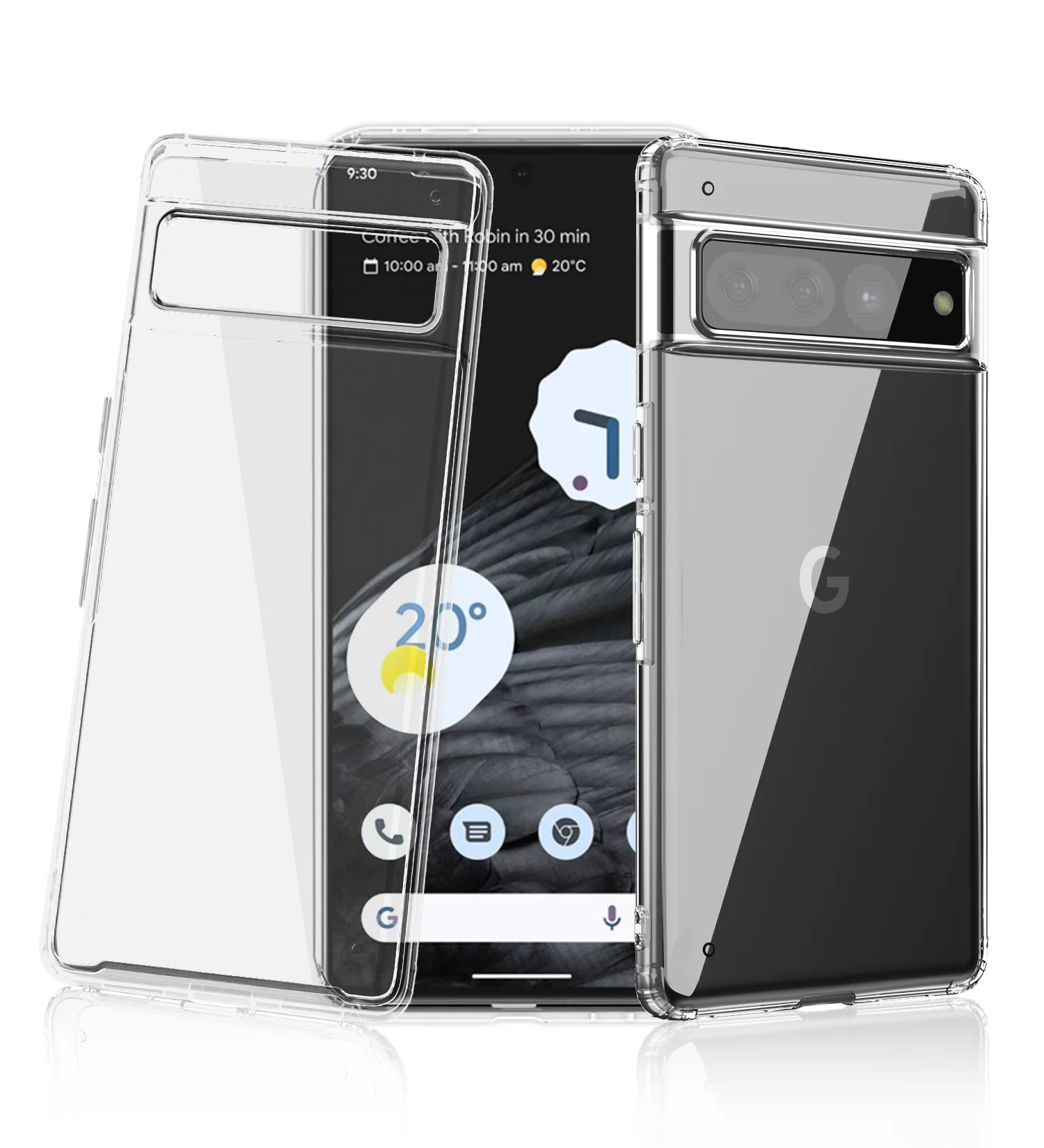 Google Pixel 7 Pro 5G (6.7 inch) Back Cover | Ice Crystal Series, Crystal Clear