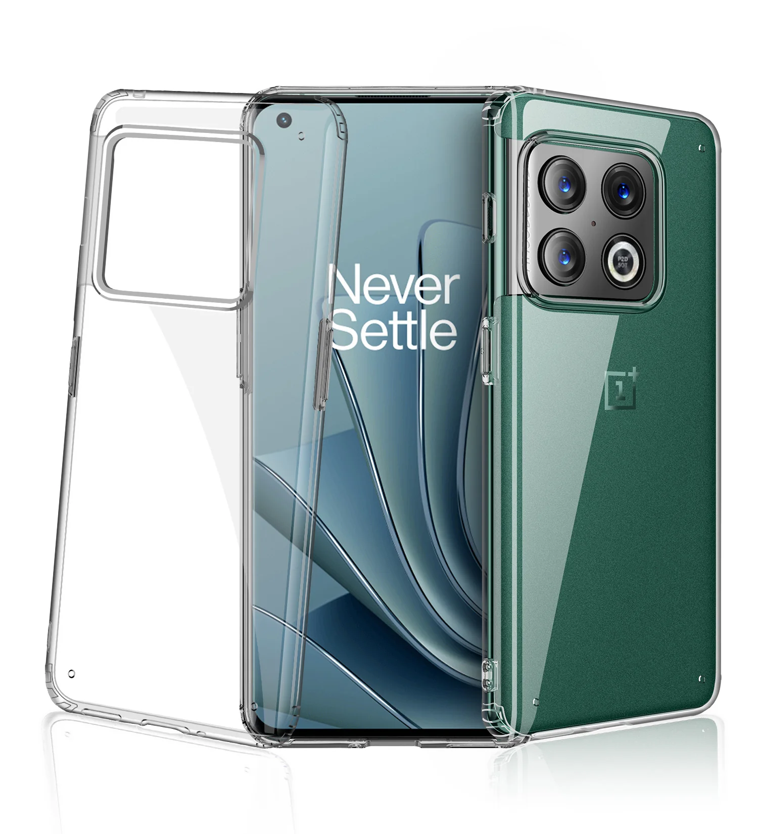 OnePlus 10 Pro 5G (6.7 inch) Back Cover | Ice Crystal Series [Anti Yellow], Black Clear