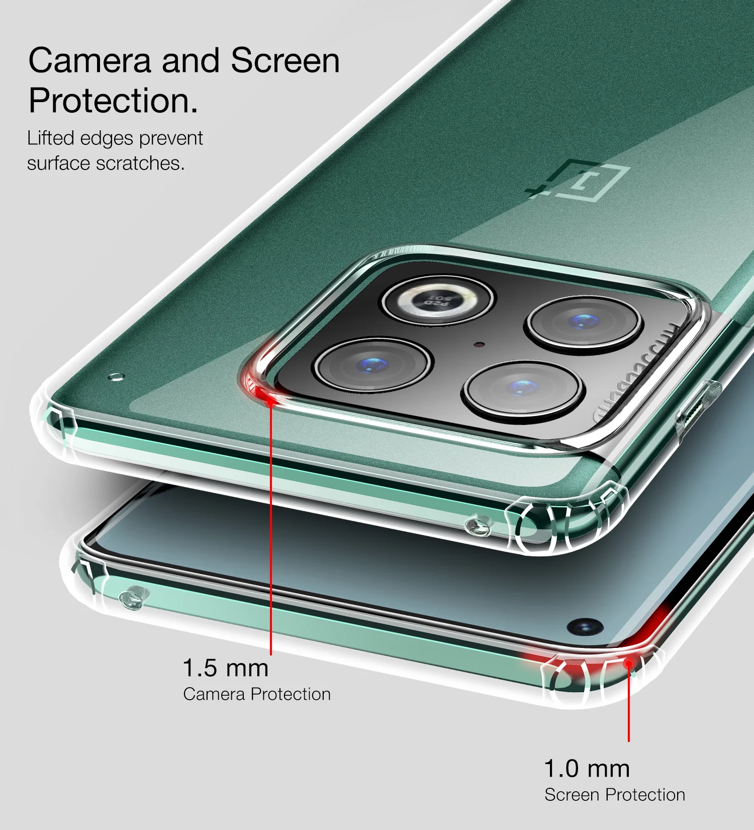 OnePlus 10 Pro 5G (6.7 inch) Back Cover | Ice Crystal Series, Crystal Clear - Image 4