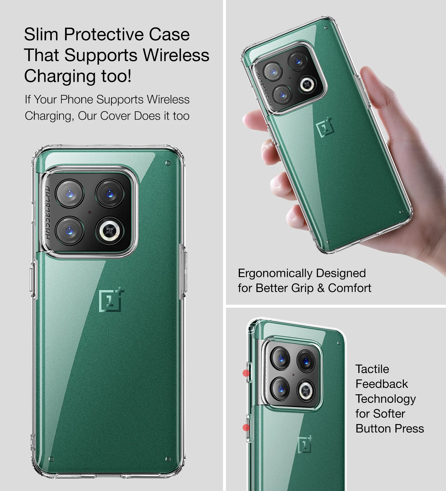 OnePlus 10 Pro 5G (6.7 inch) Back Cover | Ice Crystal Series, Crystal Clear - Image 5