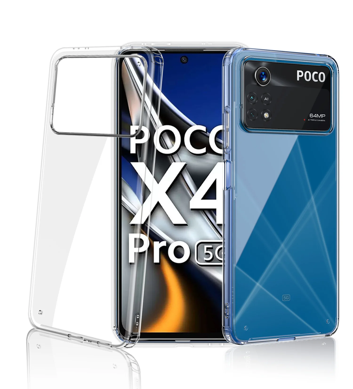 POCO X4 Pro 5G (6.67 inch) Back Cover | Ice Crystal Series, Crystal Clear