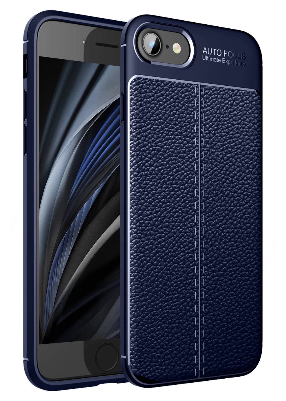Apple iPhone SE 3, Apple iPhone 7,8, SE 2020 (4.7 inch) Back Cover | Vegan Leather Series, Blue