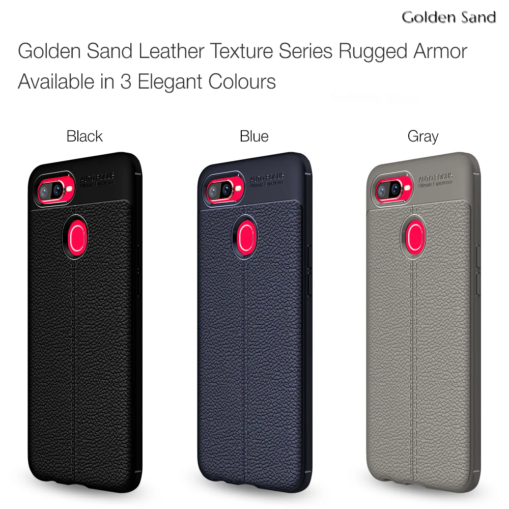 Oppo F9 Pro (6.3 inch) Back Cover | Vegan Leather Series, Black - Image 6
