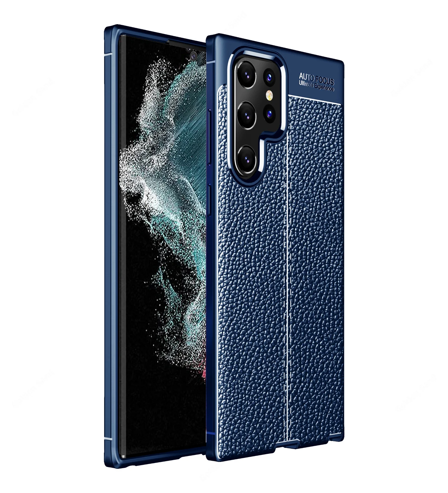 Samsung Galaxy S22 Ultra 5G (6.8 inch) Back Cover | Vegan Leather Series, Blue