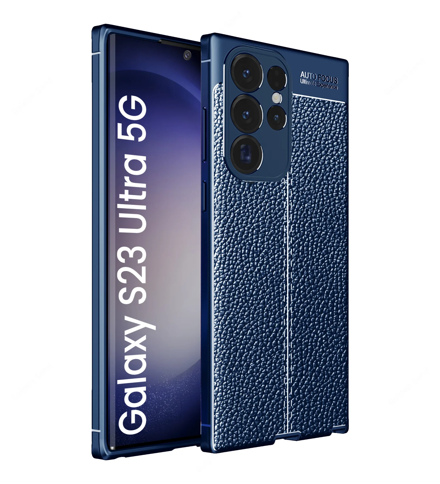 Samsung Galaxy S23 Ultra 5G (6.8 inch) Back Cover | Vegan Leather Series, Blue