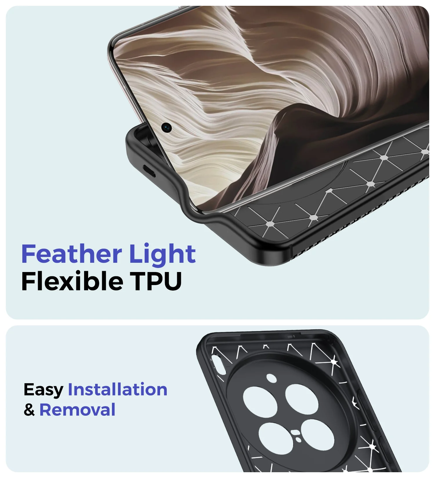 Vivo X200 Pro 5G (6.78 inch) Back Cover | Vegan Leather Series, Black - Image 6
