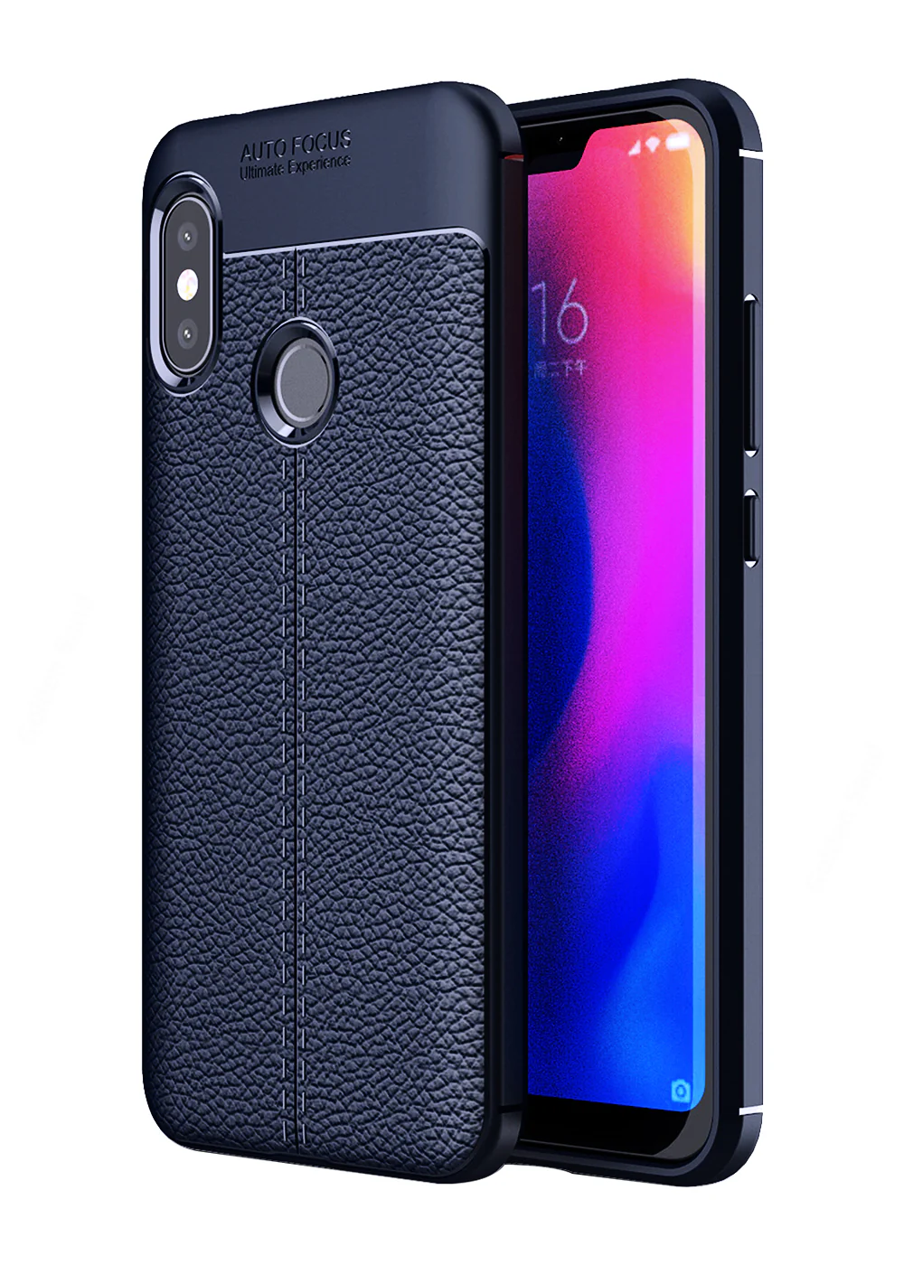 Xiaomi Redmi 6 Pro (5.84 inch) Back Cover | Vegan Leather Series, Blue