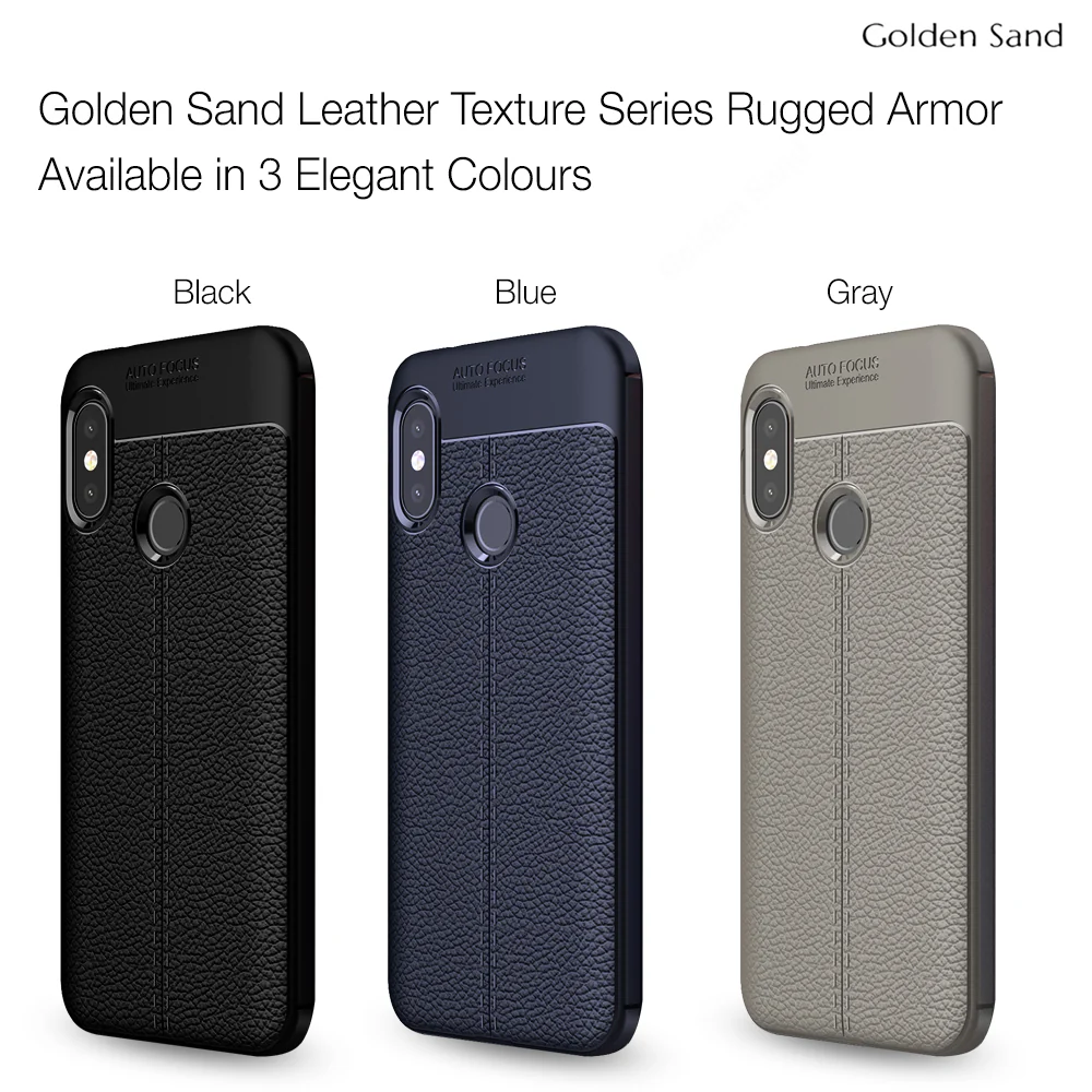 Xiaomi Redmi 6 Pro (5.84 inch) Back Cover | Vegan Leather Series, Blue - Image 6