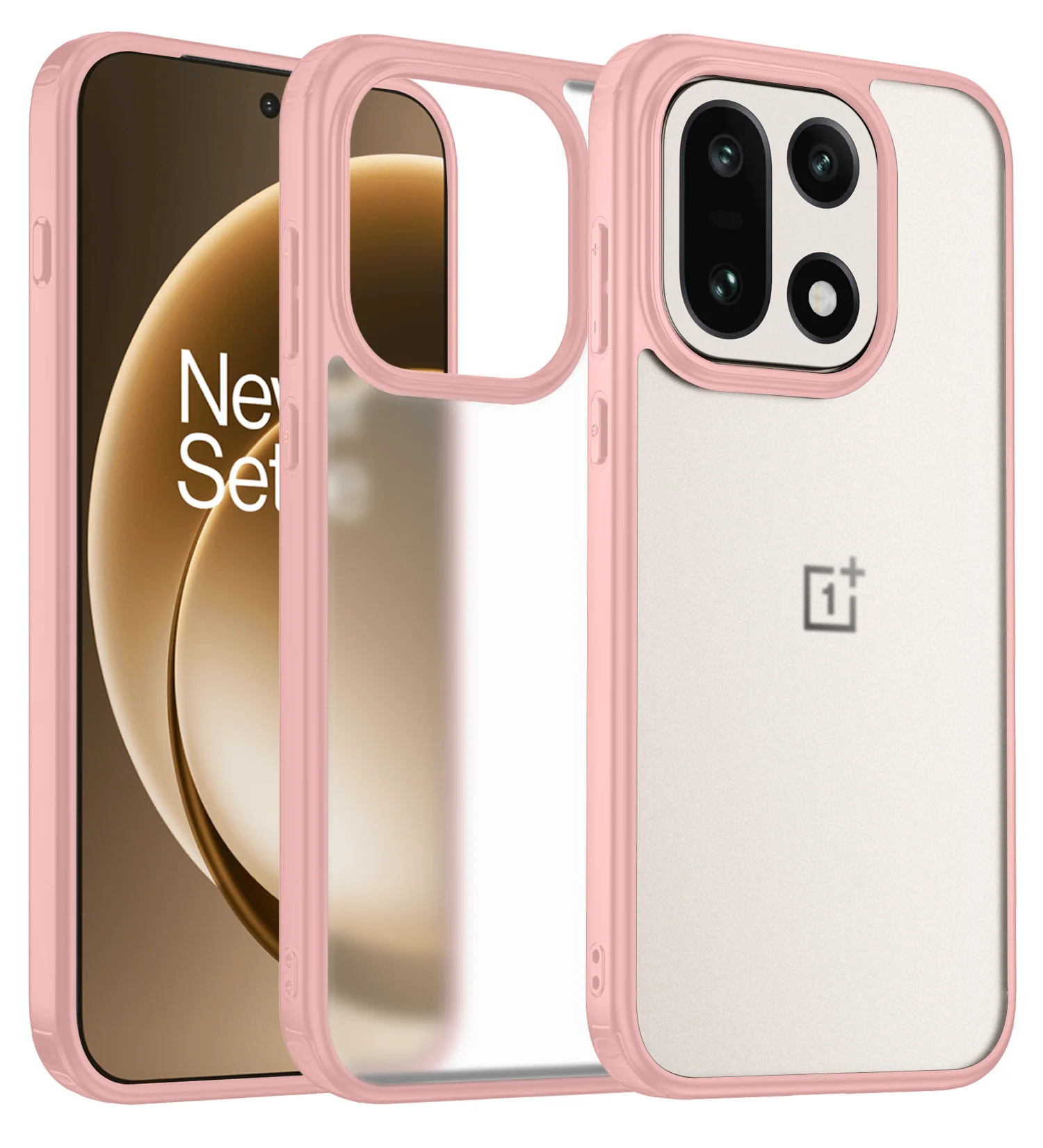 OnePlus 15 5G (6.78 inch) Back Cover | Rugged Frosted Series, Ultra Pink