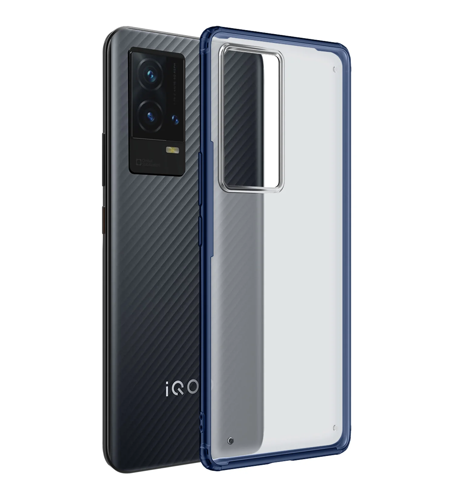 iQOO 9 5G (6.56 inch) Back Cover | Rugged Frosted Series, Blue