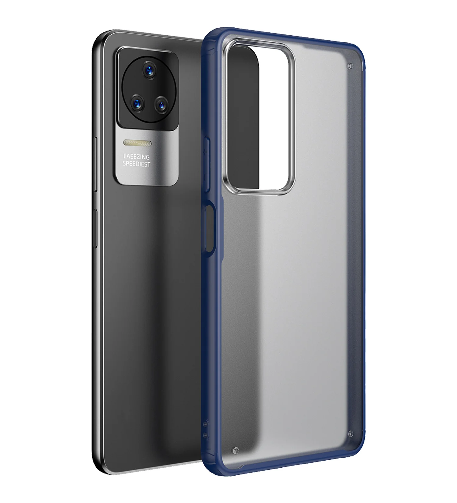 POCO F4 5G (6.67 inch) Back Cover | Rugged Frosted Series, Blue