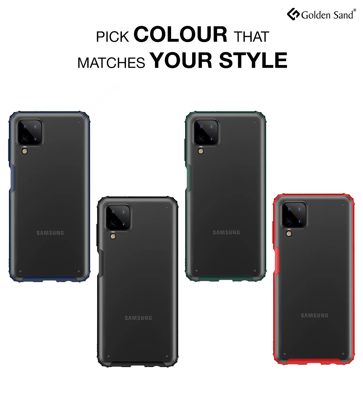 Samsung Galaxy A12, Samsung Galaxy M12, Samsung Galaxy F12 (6.5 inch) Back Cover | Rugged Frosted Series, Red - Image 6