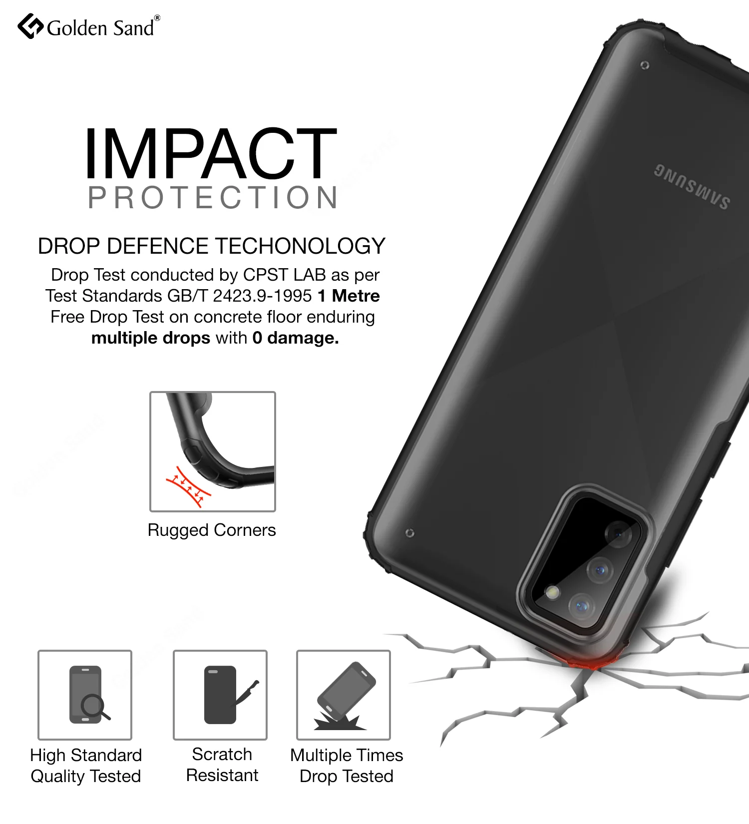 Samsung Galaxy M02s, Samsung Galaxy F02s (6.5 inch) Back Cover | Rugged Frosted Series, Black - Image 3