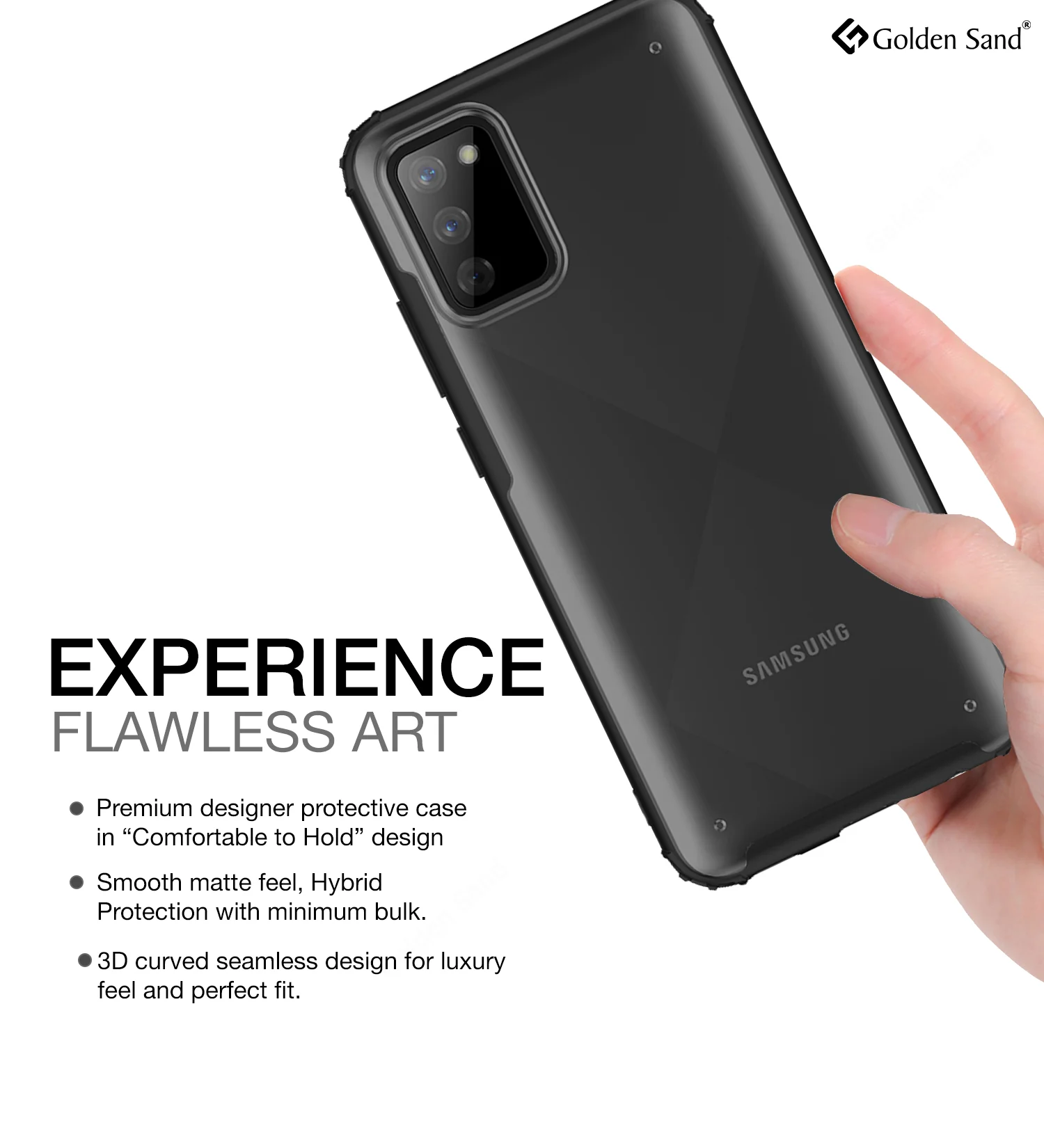 Samsung Galaxy M02s, Samsung Galaxy F02s (6.5 inch) Back Cover | Rugged Frosted Series, Black - Image 4