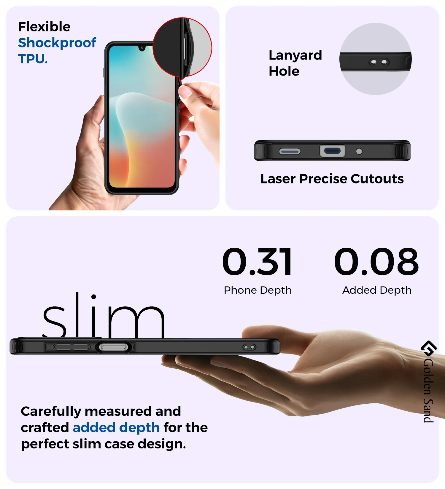 Samsung Galaxy M16 5G, Samsung Galaxy F16 5G (6.7 inch) Back Cover | Rugged Frosted Series, Black - Image 5