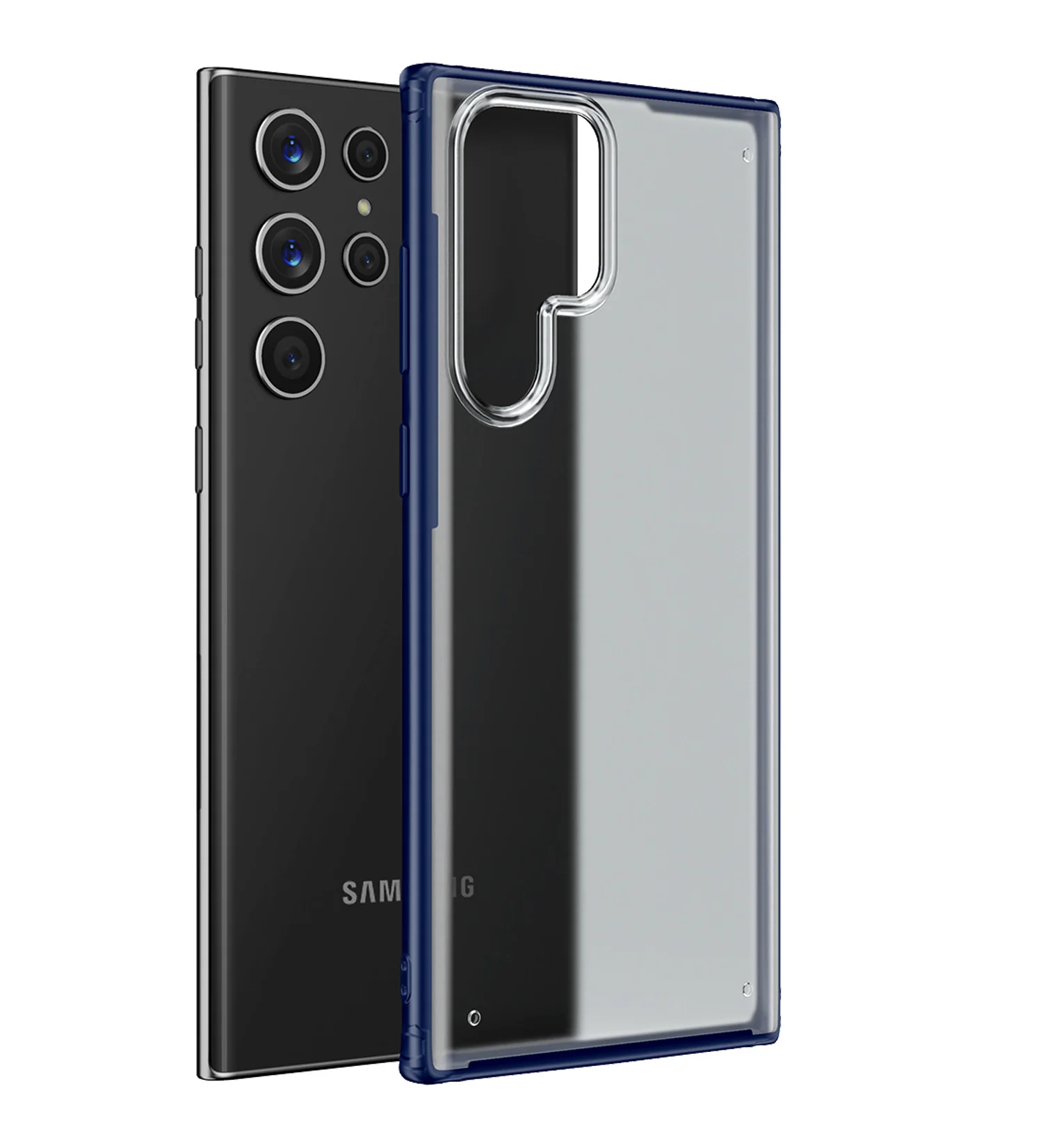 Samsung Galaxy S22 Ultra 5G (6.8 inch) Back Cover | Rugged Frosted Series, Blue
