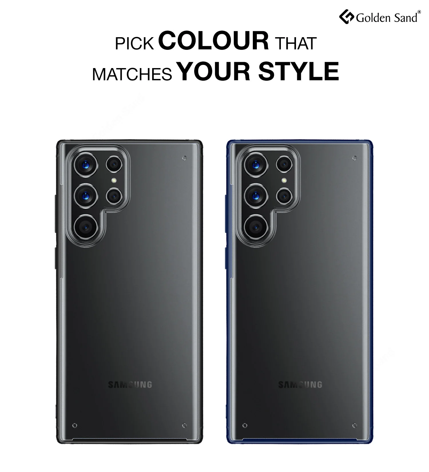Samsung Galaxy S22 Ultra 5G (6.8 inch) Back Cover | Rugged Frosted Series, Blue - Image 6