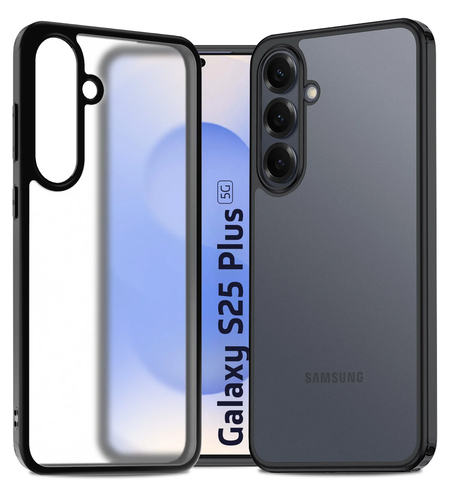 Samsung Galaxy S25 Plus 5G (6.7 inch) Back Cover | Rugged Frosted Series, Black