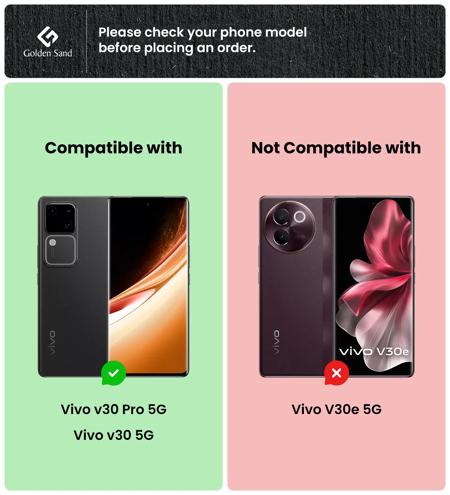 Vivo V30 5G, Vivo V30 Pro 5G (6.78 inch) Back Cover | Rugged Frosted Series, Black - Image 2