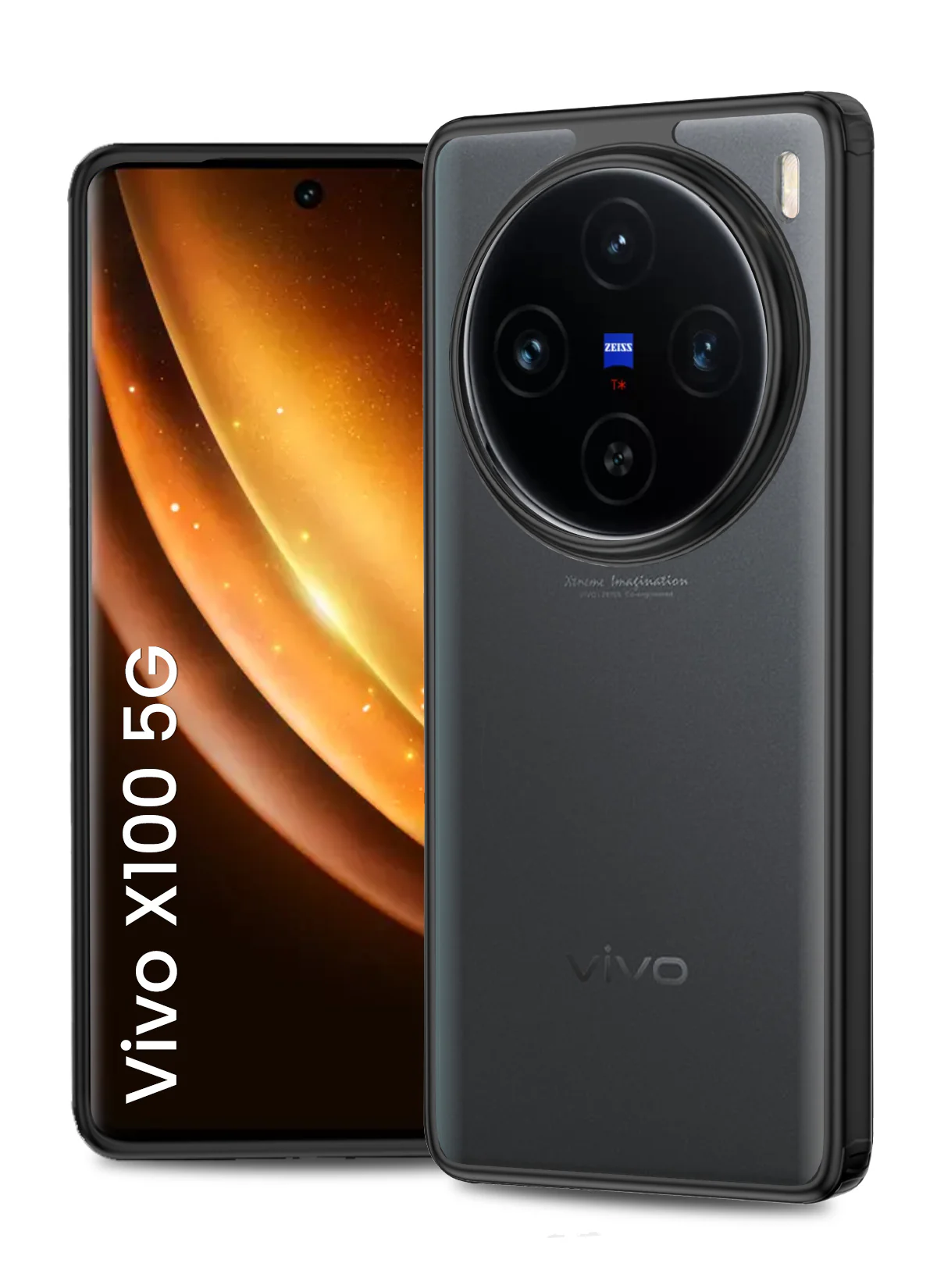Vivo X100 5G (6.78 inch) Back Cover | Rugged Frosted Series, Black