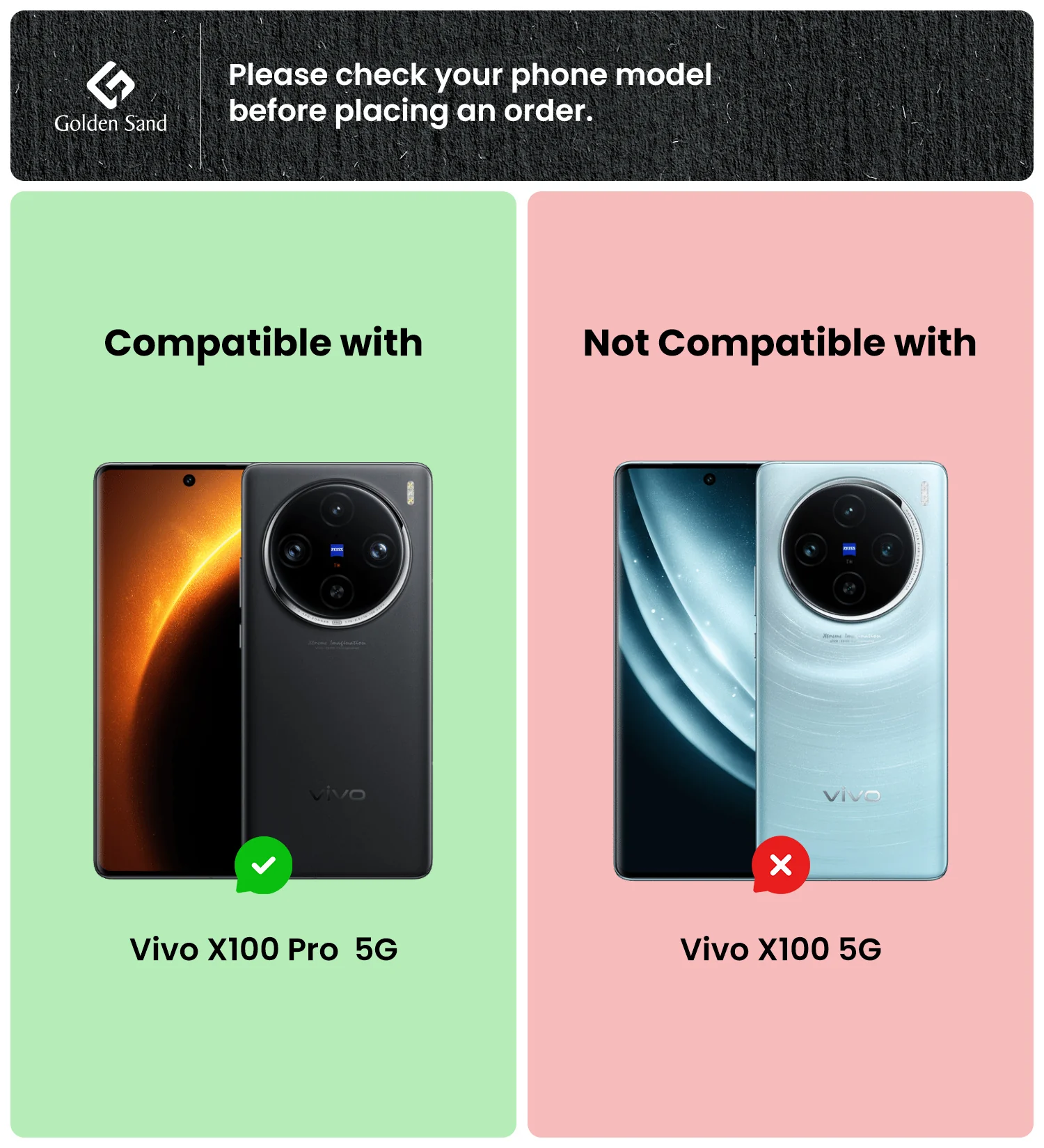 Vivo X100 Pro 5G (6.78 inch) Back Cover | Rugged Frosted Series, Black - Image 2