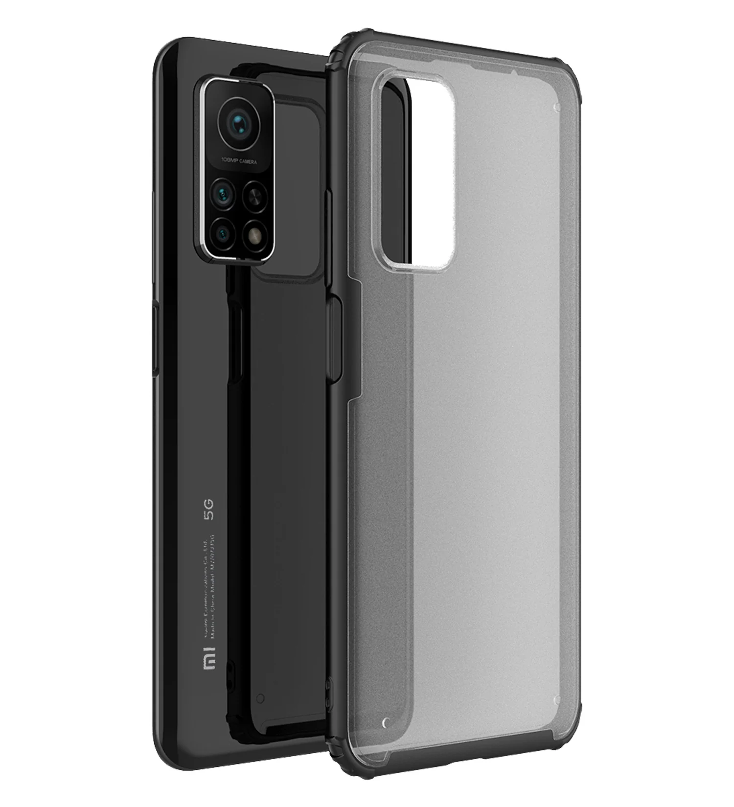 Xiaomi Mi 10T Pro, Mi10T Back Cover | Rugged Frosted Series, Black