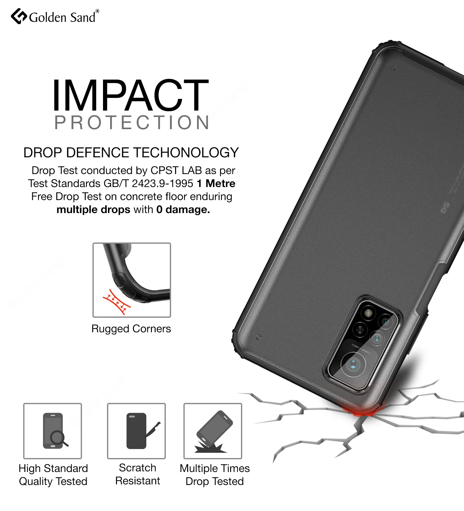Xiaomi Mi 10T Pro, Mi10T Back Cover | Rugged Frosted Series, Black - Image 3