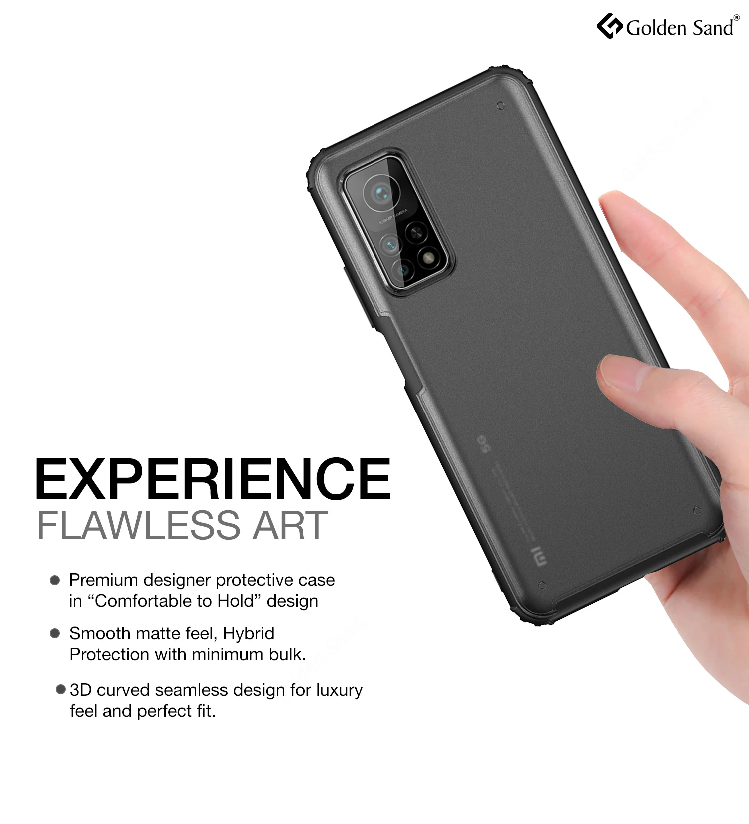 Xiaomi Mi 10T Pro, Mi10T Back Cover | Rugged Frosted Series, Black - Image 4