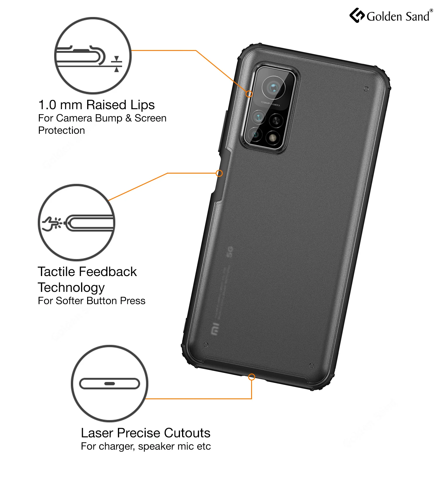 Xiaomi Mi 10T Pro, Mi10T Back Cover | Rugged Frosted Series, Black - Image 5