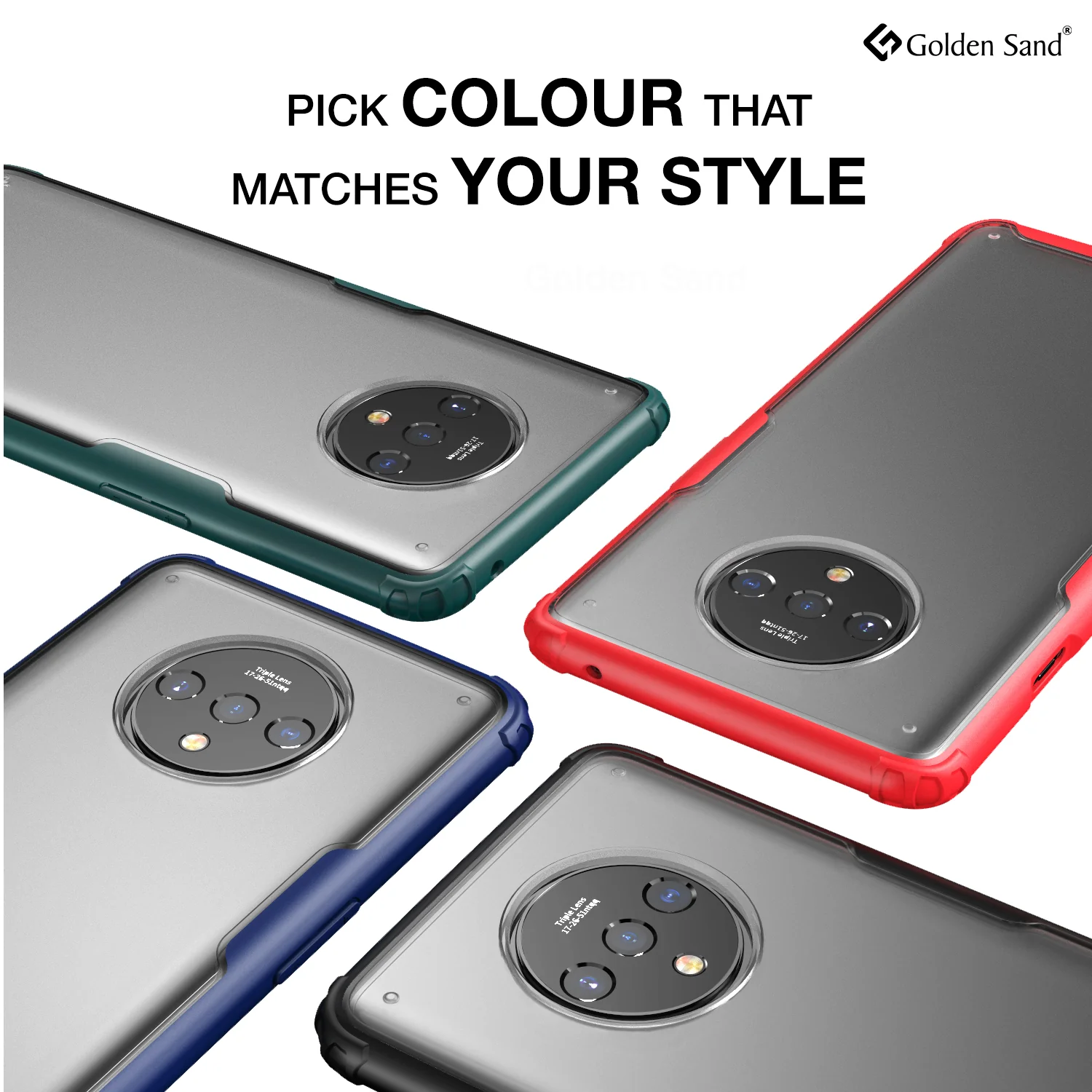 OnePlus 7T (6.55 inch) Back Cover | Rugged Frosted Series, Blue - Image 6