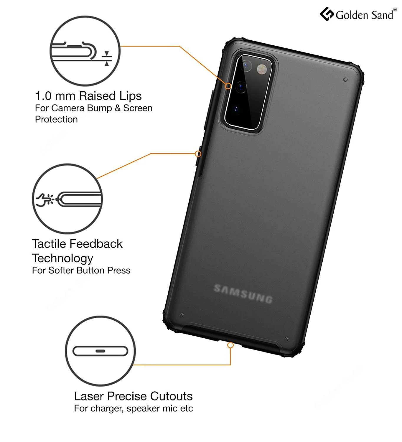 Samsung Galaxy S20 FE, Samsung Galaxy S20 FE 5G Back Cover | Rugged Frosted Series, Black - Image 5
