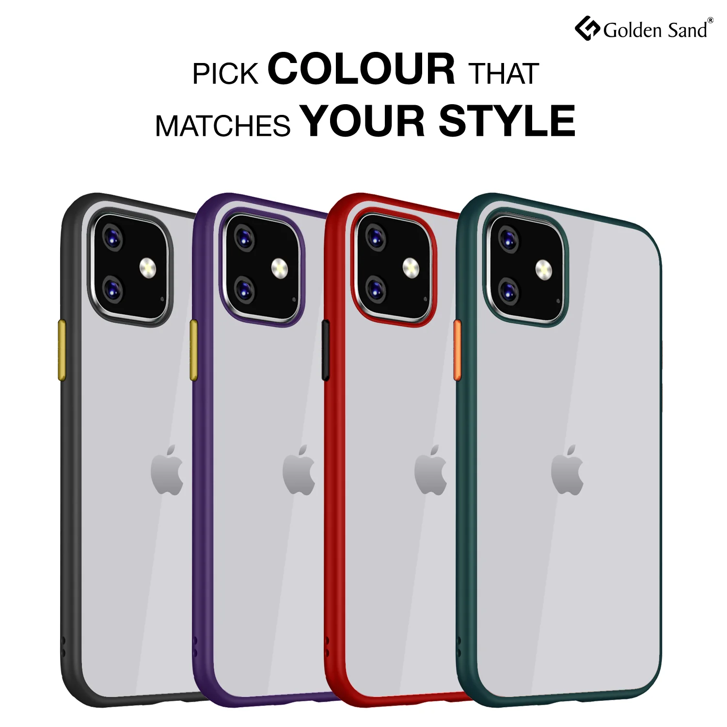 Simply Clear Series Hybrid Transparent Back Cover for Apple iPhone 11 6.1 inch,  Green - Image 6