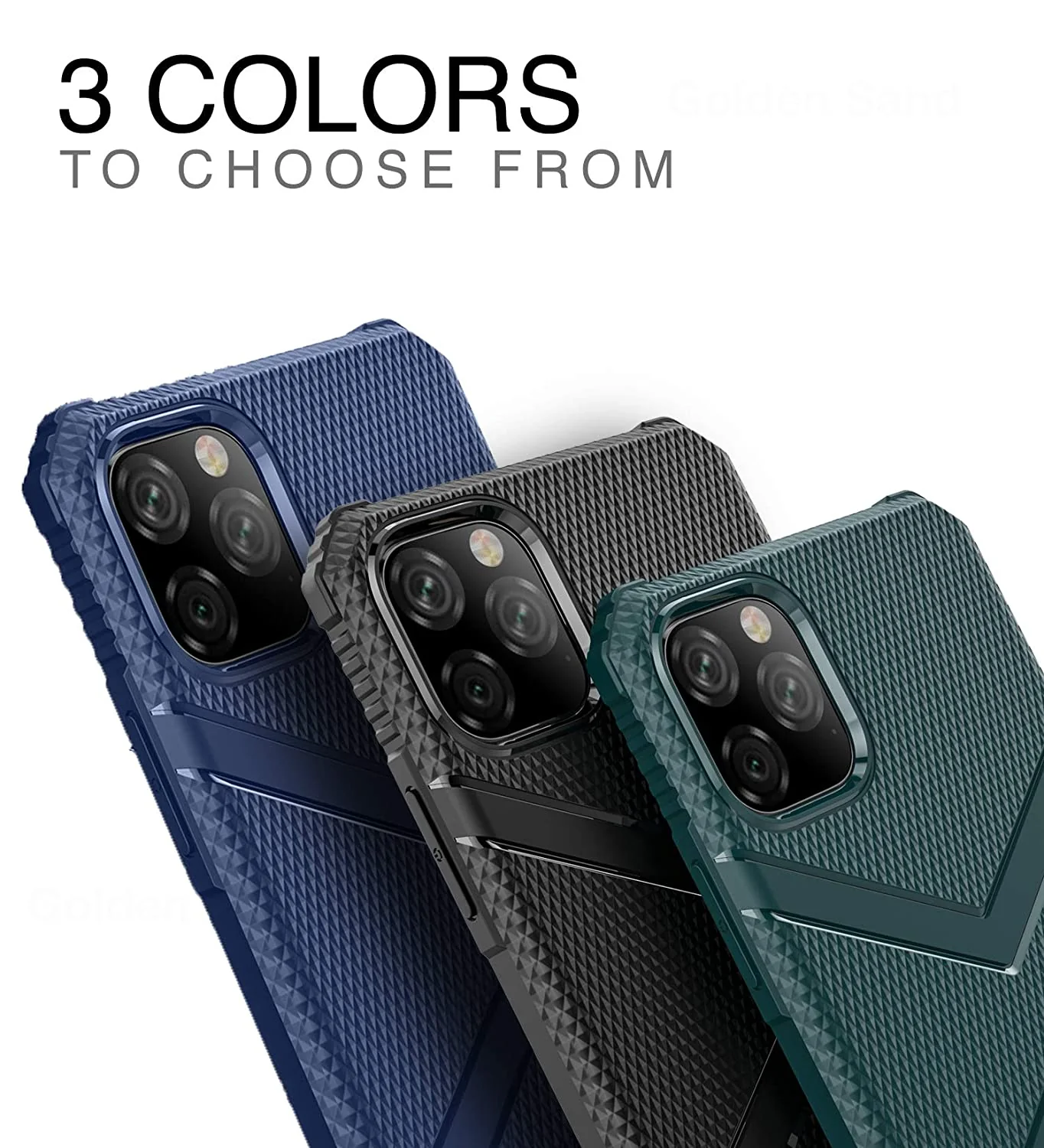 X-Armor Military Series Shock Proof Back Cover for Apple iPhone 11 Pro Max 6.5 inch, Black - Image 7